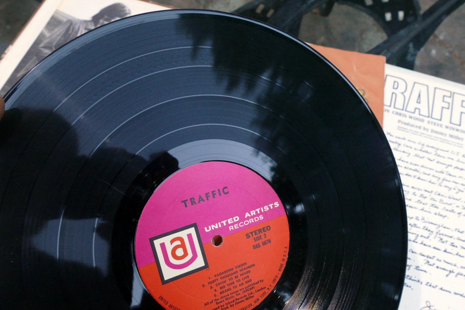 TRAFFIC Self Titled LP Stereo Record Album UAS 6676  United Artists Records