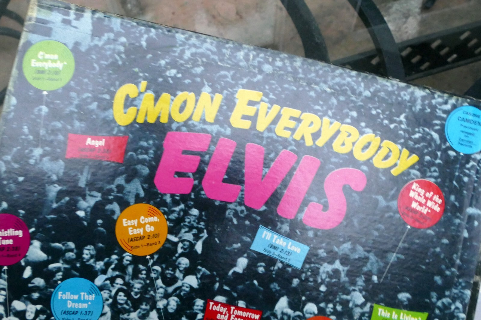 1971 Elvis Presley C'mon Everybody CAS-2518 Pickwick - ALBUM ART COVER ONLY