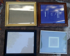Pack of 4 glass wood picture portrait frame 5x7" 8x10" art photo
