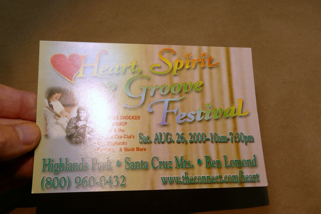Heart Spirit & Groove Festival add  Postcard, unposted