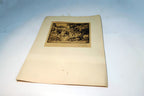 Mission Contrera de la Magdalena, Mexico Signed Etching 1900's  Stefan Bunyitay
