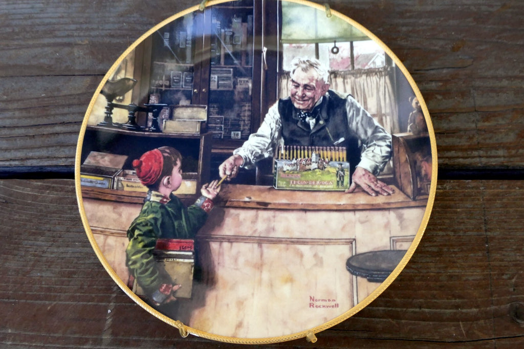 NORMAN ROCKWELL "Back to School" Plate 1990 84-R70-12.1 Limited Edition