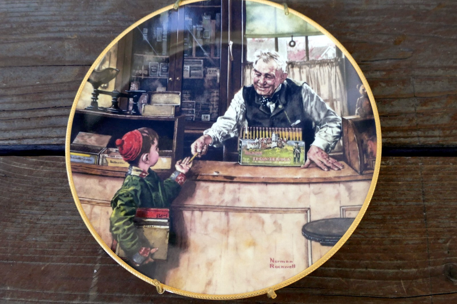 NORMAN ROCKWELL "Back to School" Plate 1990 84-R70-12.1 Limited Edition