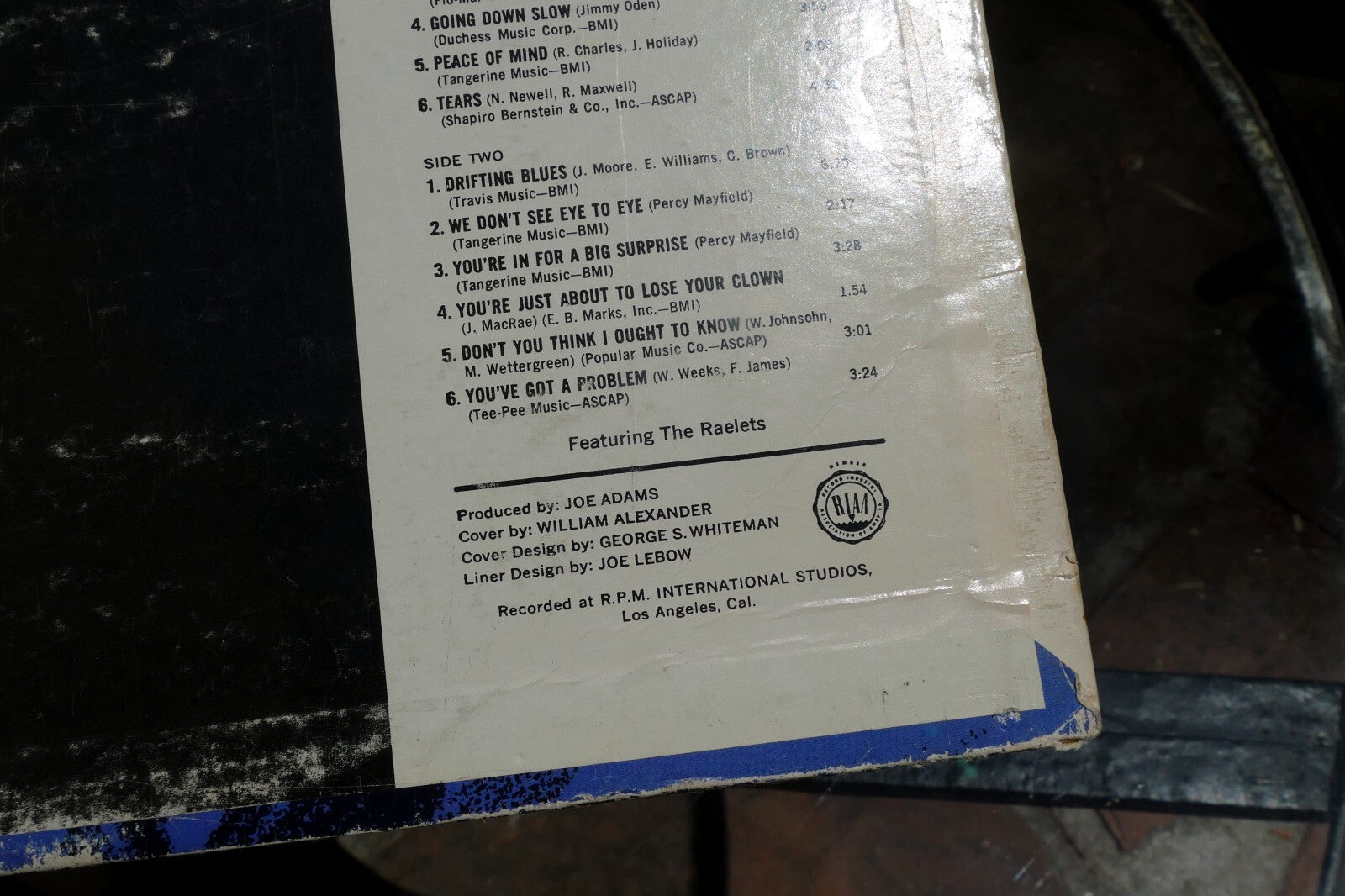 Ray Charles Crying Time LP A  544 ABC Paramount Records LP album