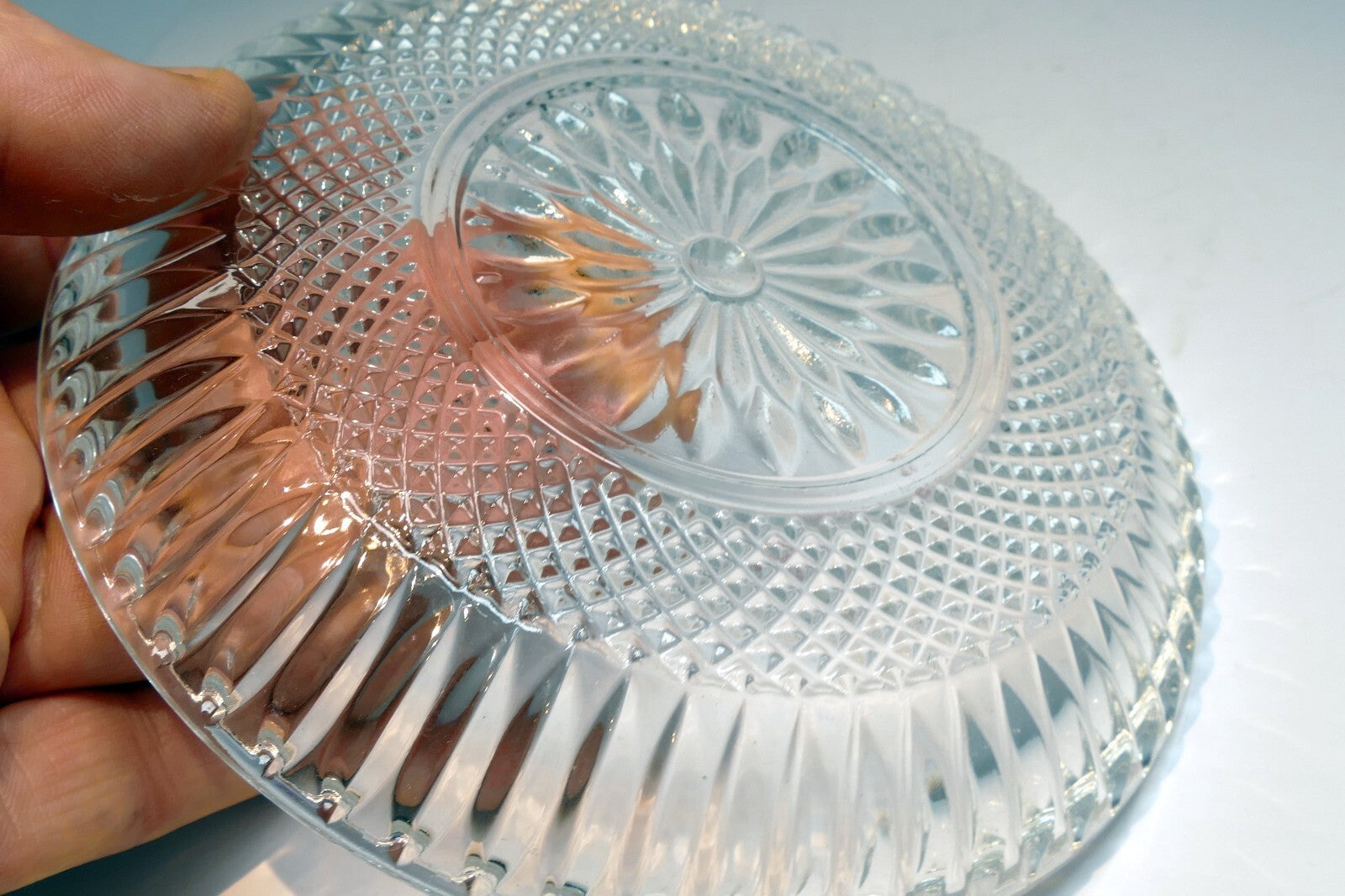 Crystal GRAFTON Desert Cookie Plate (Platter) 6" small
