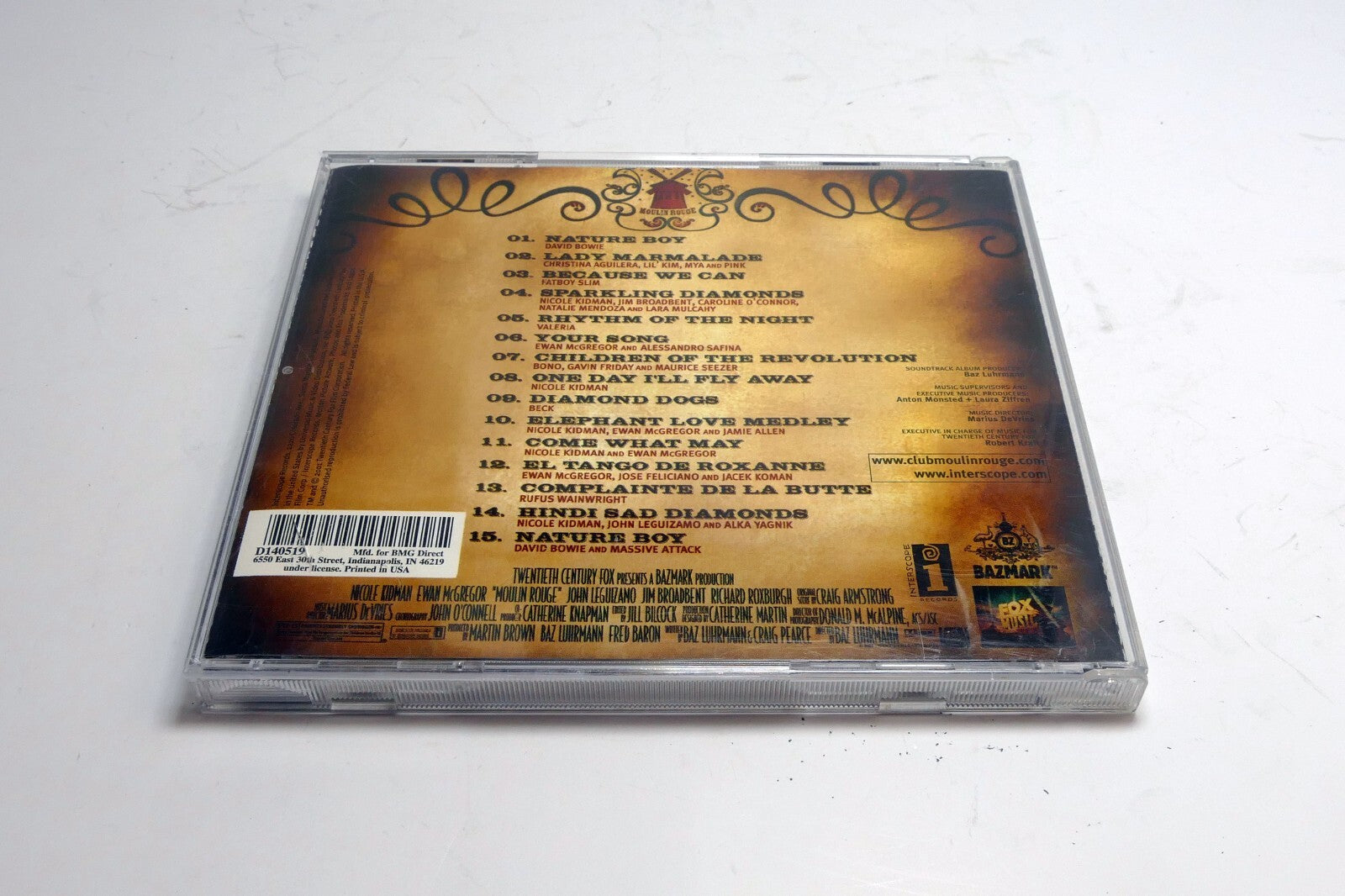Moulin Rouge: MUSIC FROM BAZ LUHRMANN'S FILM CD (2002) 06949 3035 2