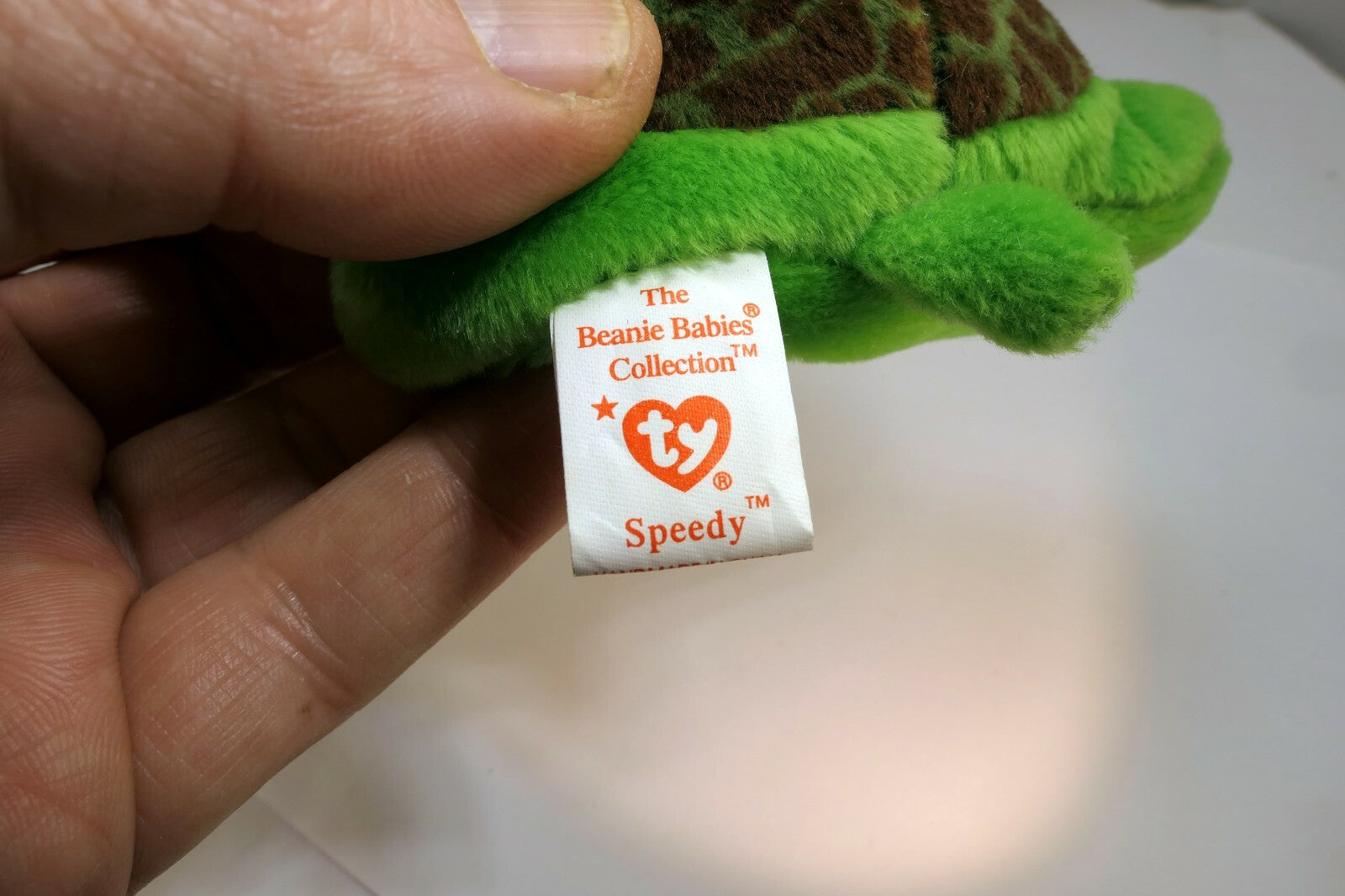 TY Beanie Baby Speedy Turtle  Plush Toy Style 4030 1993-1994 with errors
