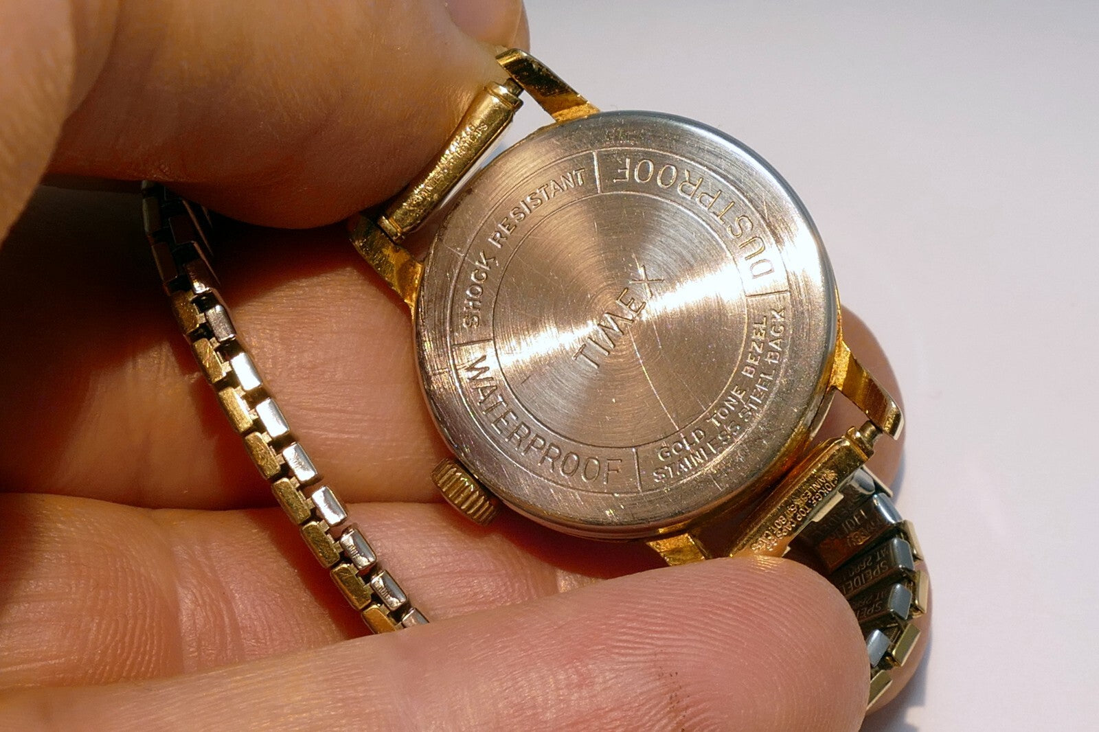 TIMEX LADIES WATCH WRISTWATCH GOLD TONE - as found as is parts repair