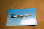 Olympic Airways 707-320 Boeing Airlines Airplane Blue Sky Postcard Unposted