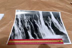 Mt. Shasta California 11X14" Black & white Picture Photo Burney Falls USA