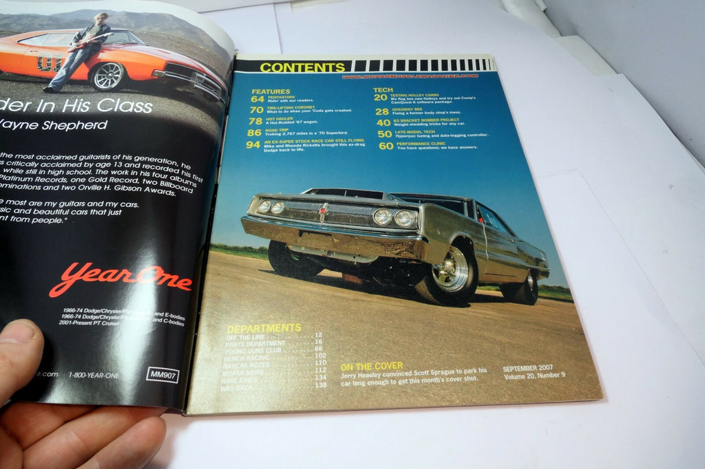 MOPAR Muscle Magazine SEPTEMBER 2007 Testing Holley HP Carbs B-Body Blowout!