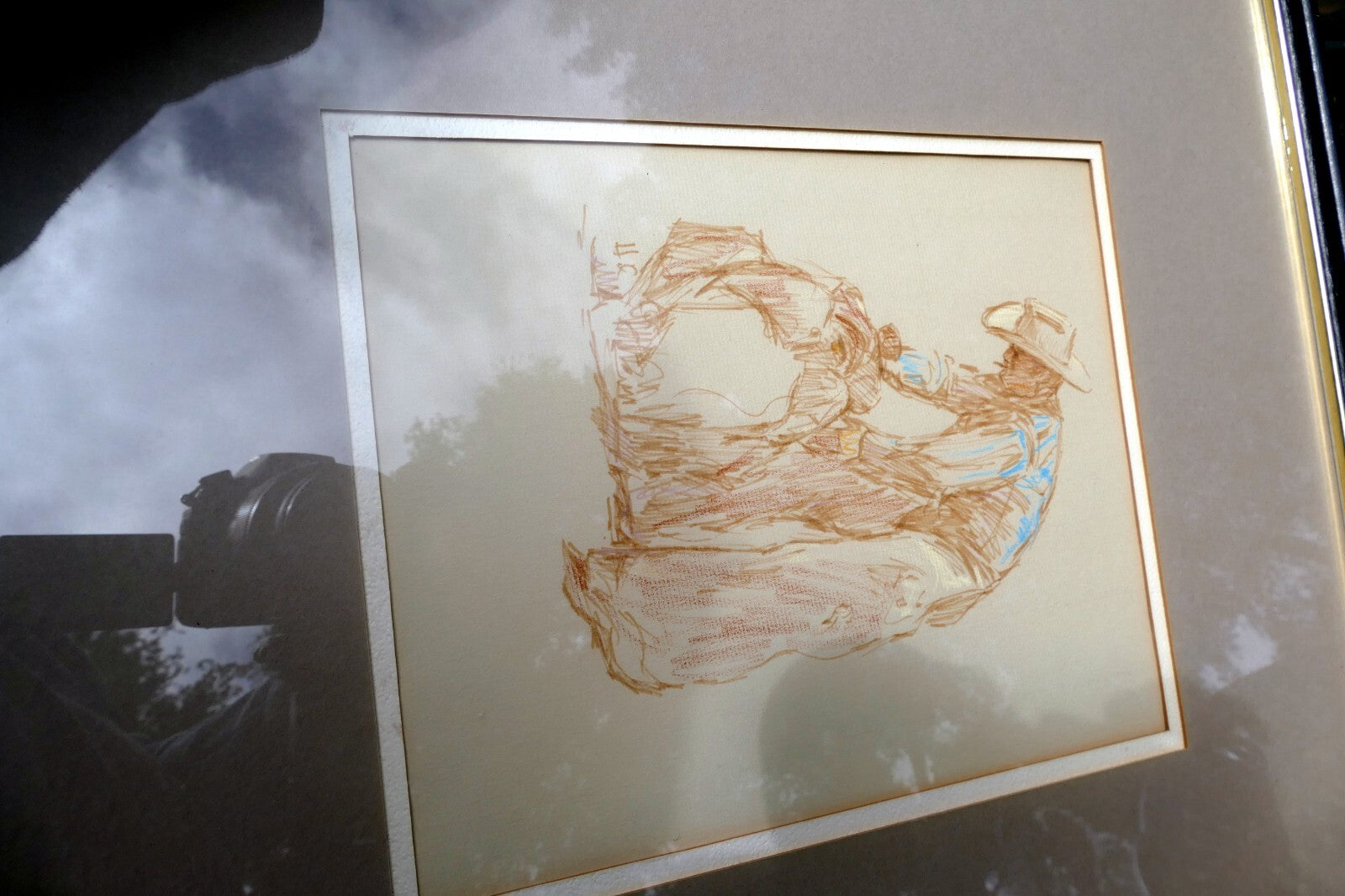 Mixed Media Colored Pencil Vaquero Cowboy HC Unsigned 1960's