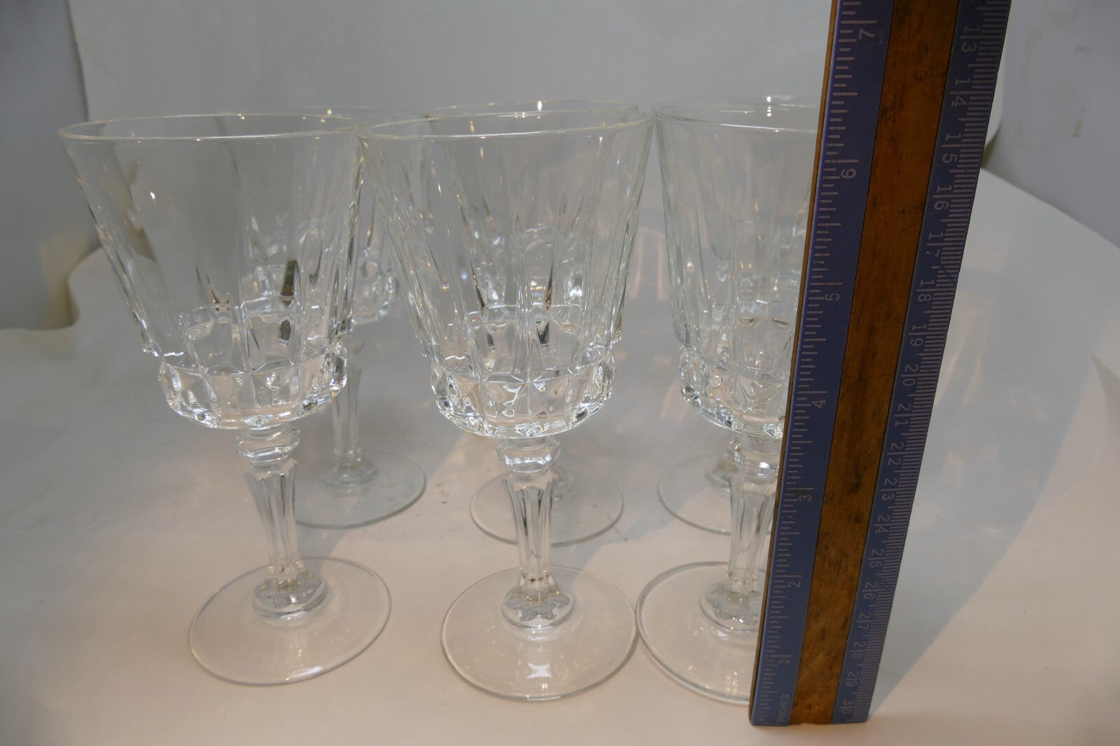 Cristal D'Arques Durand Crystal Chantelle Claret Wine Glass Goblet Set of 6