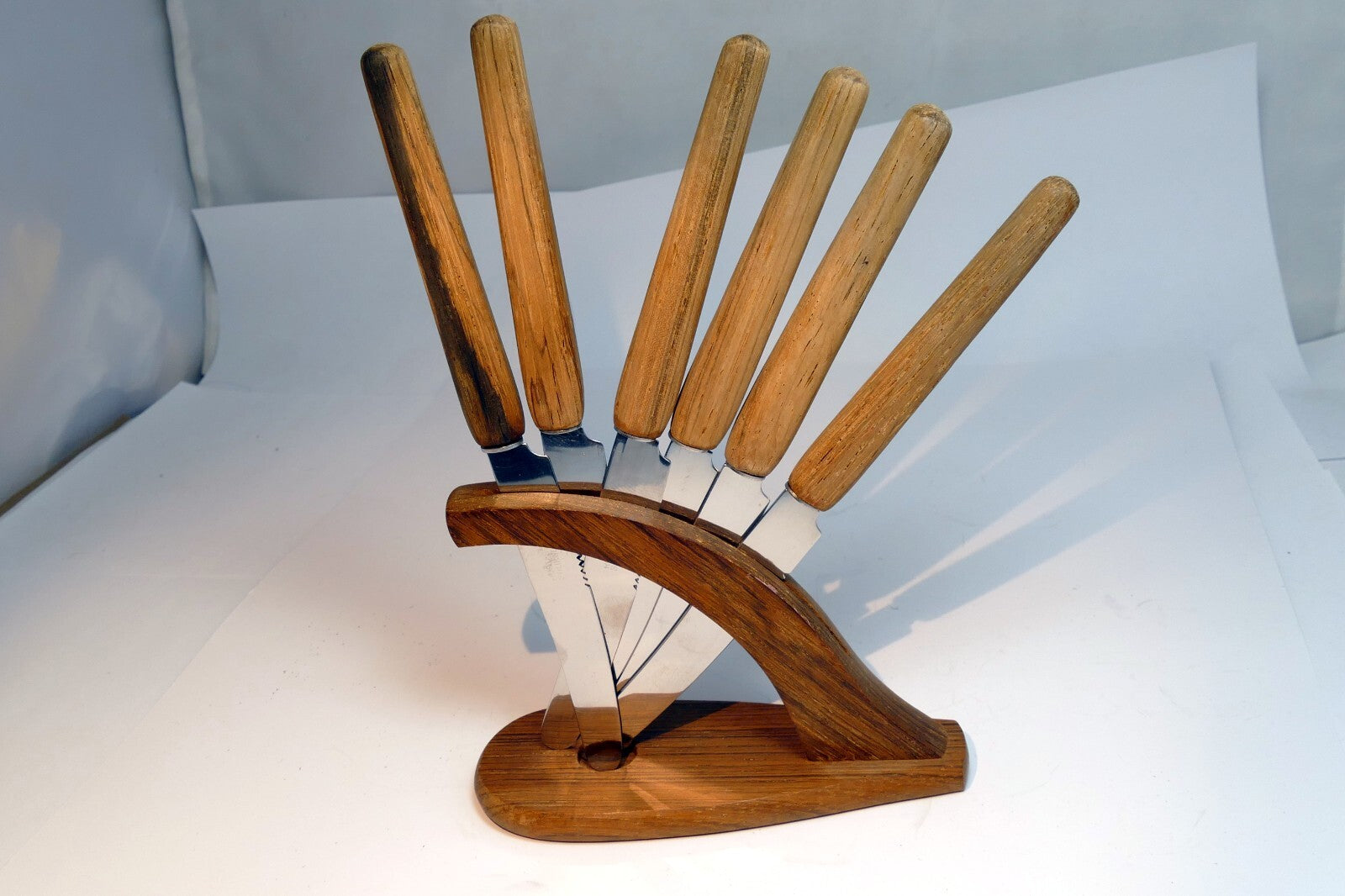 Rostfrei SOLINGEN WOOD STEAK KNIVES STAINLESS BLADES made in GERMANY pack of 6