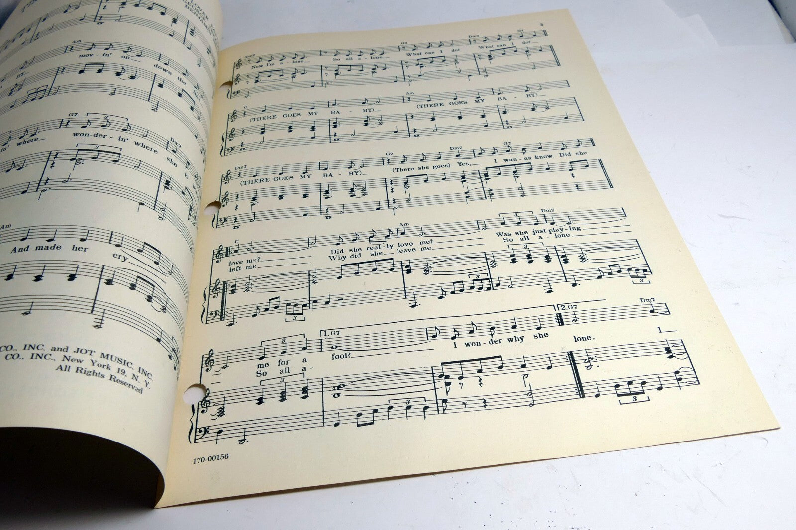 There Goes My Baby Patterson Treadwell Benjamin Nelson 1959  Sheet Music Drifter