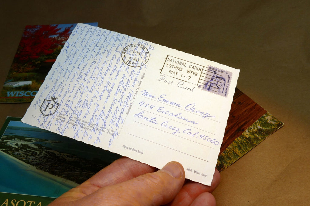 Postcard lot of 4  Posted USA California Sequoia Florida, Wisconsin Washington