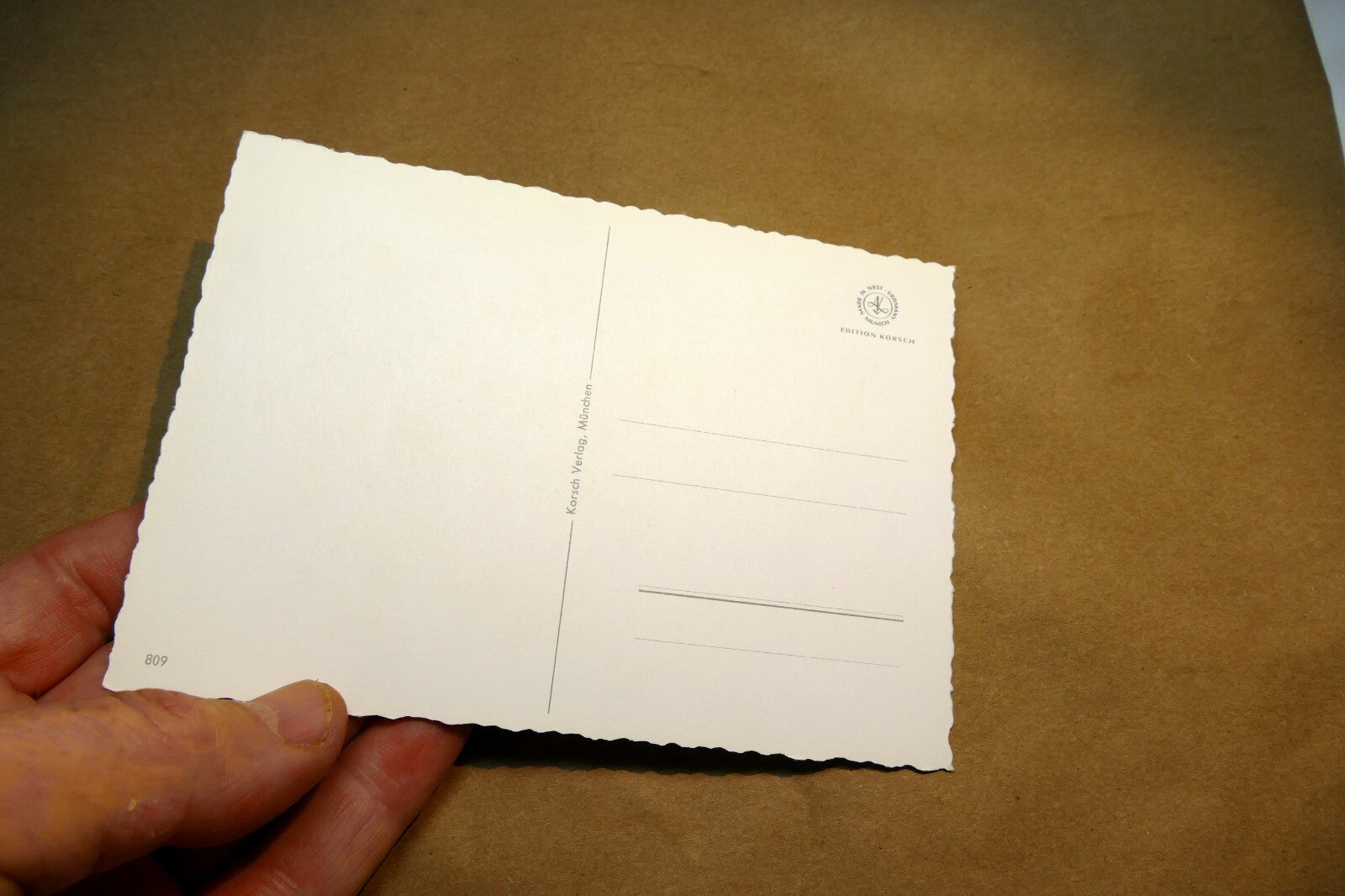 Adolf KORSCH VERLAG Postcard Munchen Two Boys playing music - Unposted Art