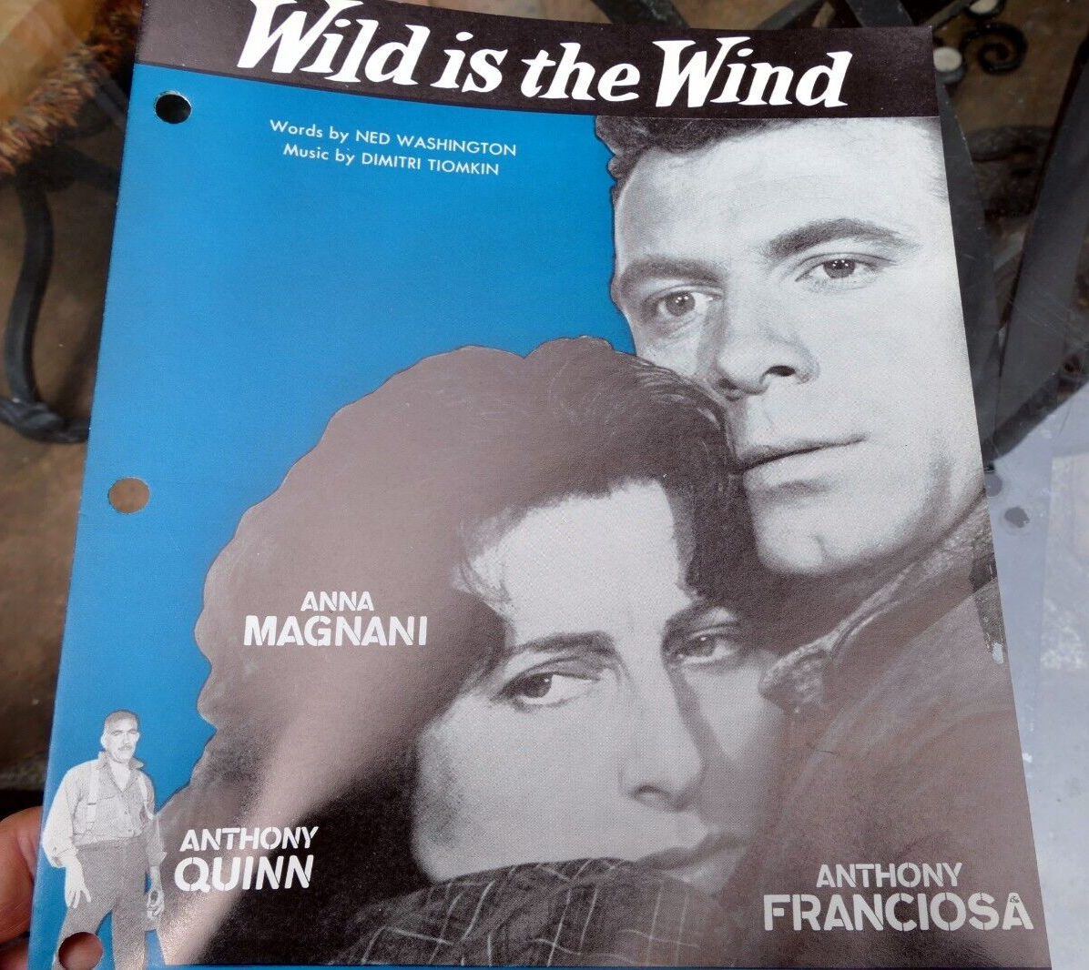 Wild is the wind washington tiomkin johnny mathis sheet music 1957 soundtrack