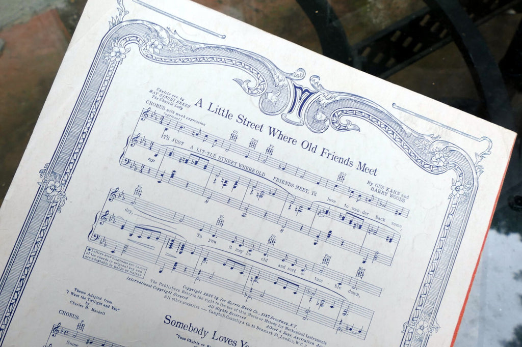 In the Valley of the Moon Sheet Music Ben Cutler 1932 New York Broadway