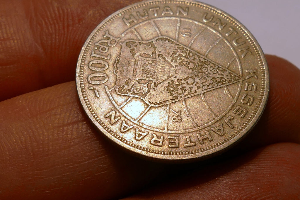 1978 INDONESIA HUTAN UNTUK KESEJAHTERAN RP. 100 Coin Ø 27mm