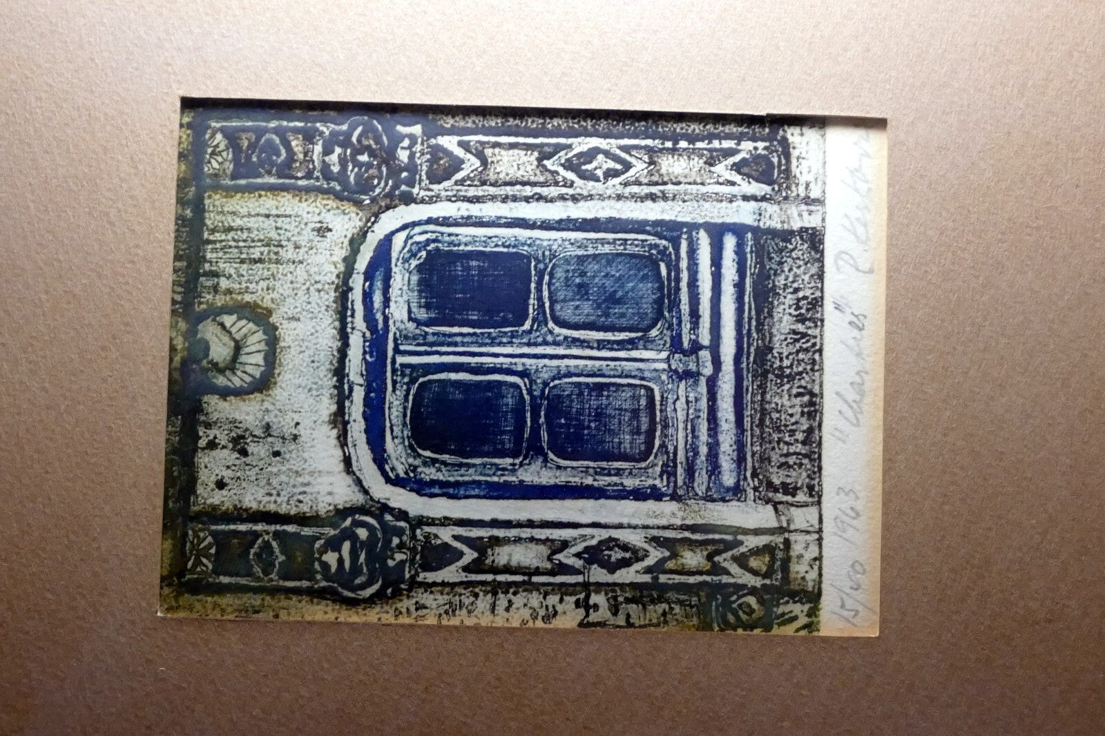 15/40 " Chartres " 1963 Etching by RUTH KERKOVIUS