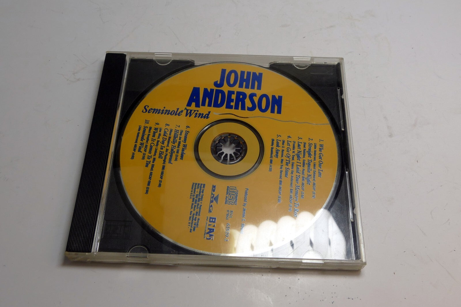 Seminole Wind - Audio CD (Only) By John Anderson BMG 1992 61929-2