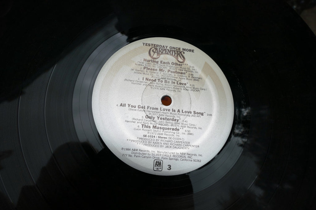 CARPENTERS Yesterday Once More SE 1024 A&M double 2 x LP Vinyl   1984