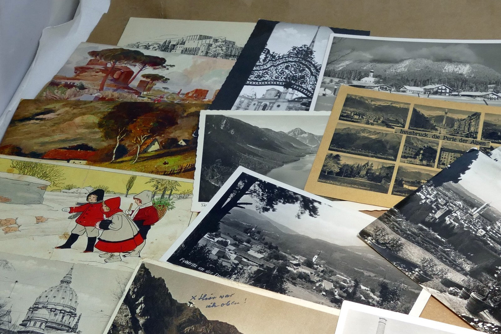 23 Mix lot of posted Postcard from Europe Italy Austria Hungary from 1920-1950's