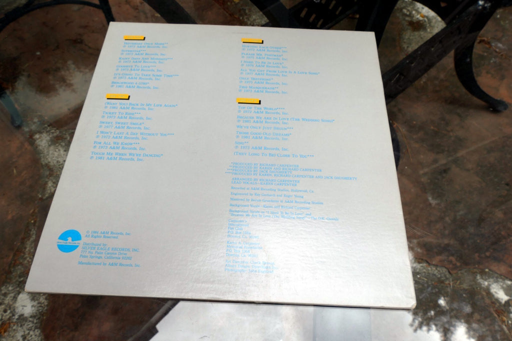 CARPENTERS Yesterday Once More SE 1024 A&M double 2 x LP Vinyl   1984