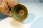 1.5" Solid Brass metal Bell with nautical Anchor missing clapper 