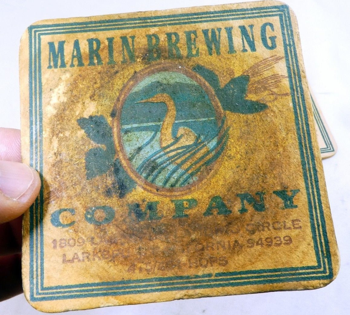 Marin brewing co larkspur california bar coaster beer lot 3