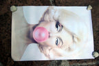 Marilyn Monroe Pink Bubble Gum Premium Art Print 36in x 24in large wall poster