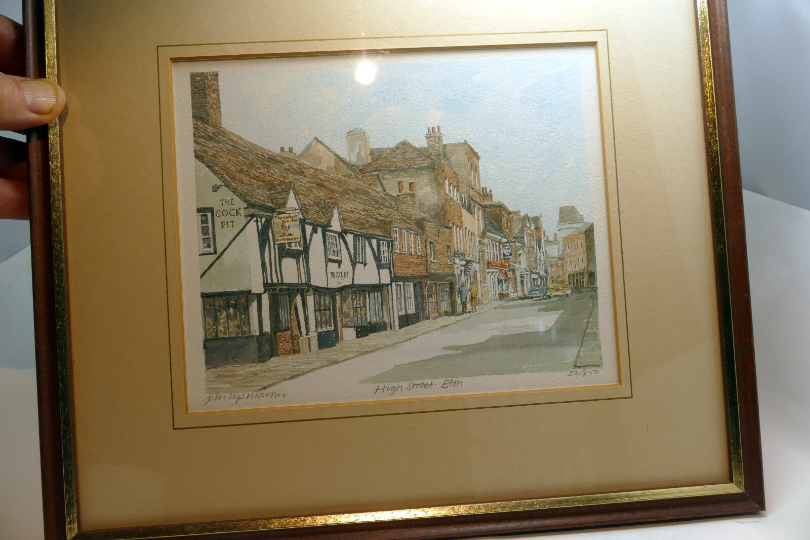 Glyn Martin Print Signed Numbered Framed High Street Eton 22/850