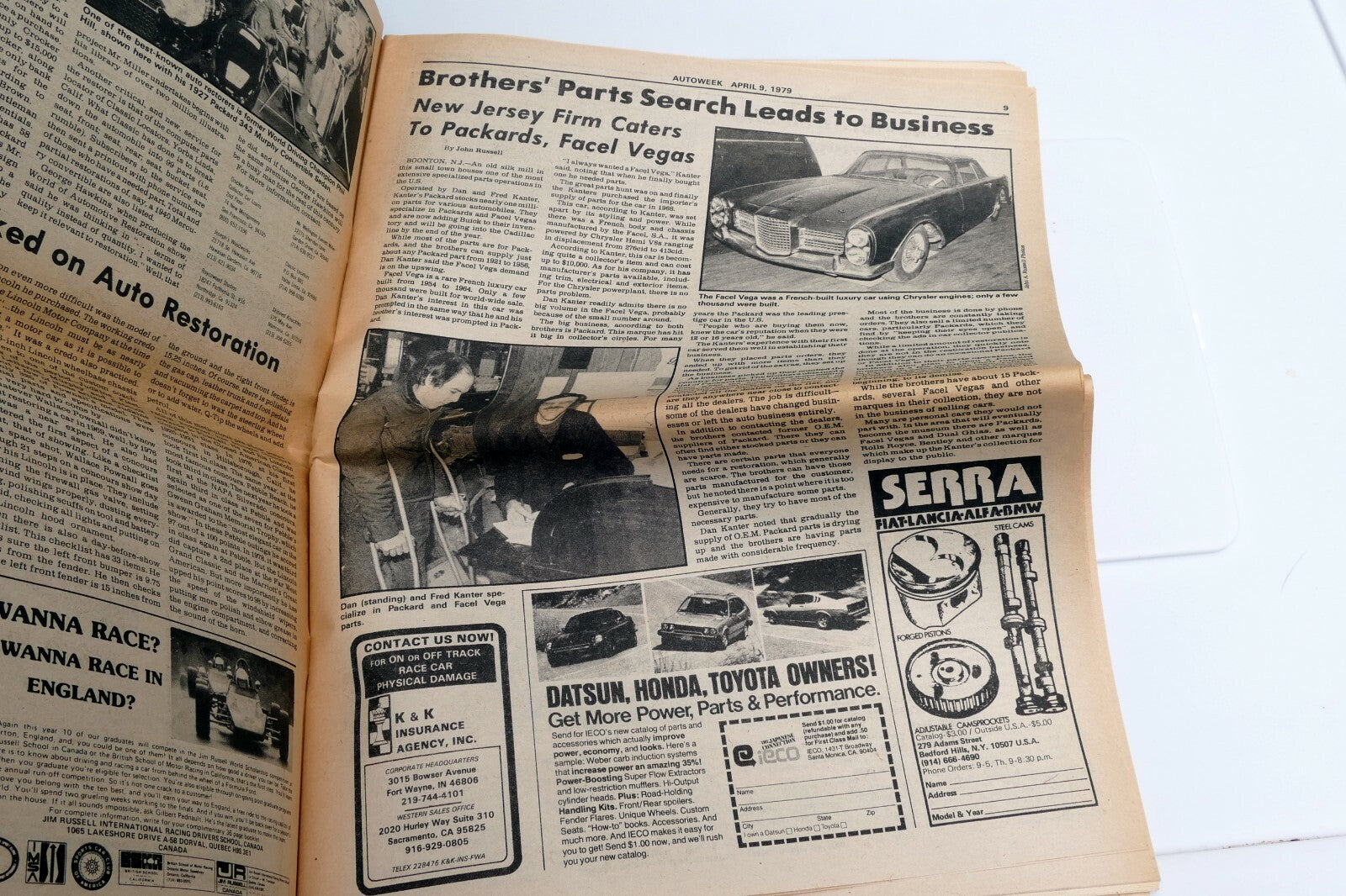 April 1979 Auto Week Magazine Volvo claims Turbine engine 200SX Datsun Mustang