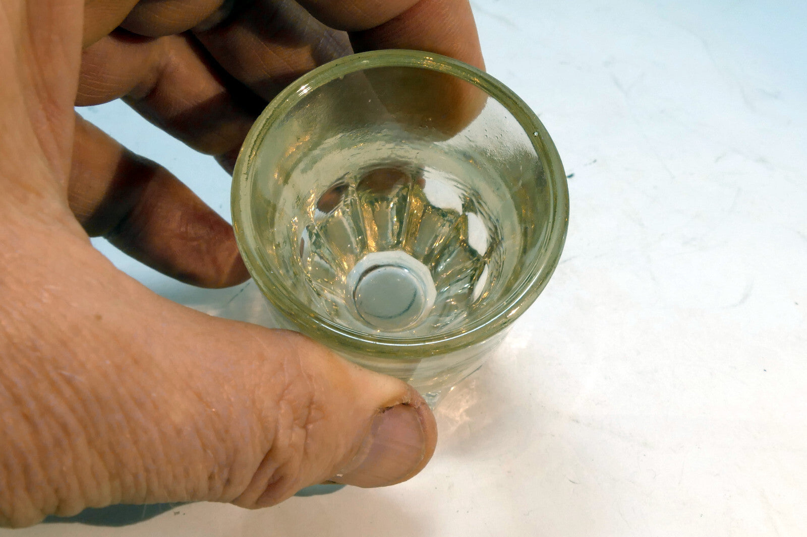 Rock Shot Clear Glass Thick Weighed Bottom 1 oz - New Orleans Style