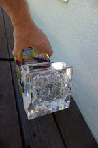 Rod R. Garrett Artist Acrylic Table Modern Sculpture Signed "New Ounce" 1999