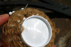 EASTER BONNET BASKET with yellow bird 4X4" for eggs