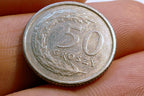 50 Groszy coin Poland  1991 Polska eagle