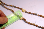 Cowrie Shell 17" Necklace Lei Jewelry Boho Surfer Brown-White glossy California