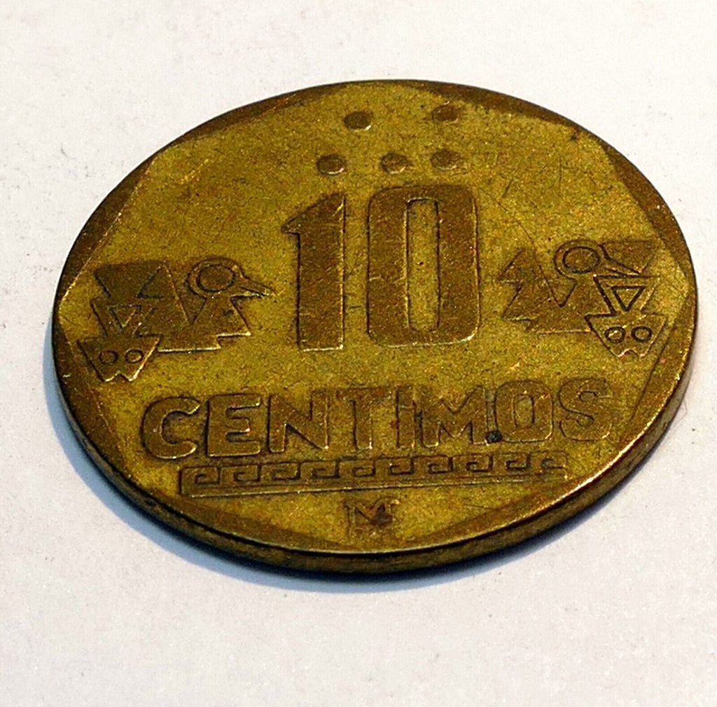 10 centimos mexico coin 1992