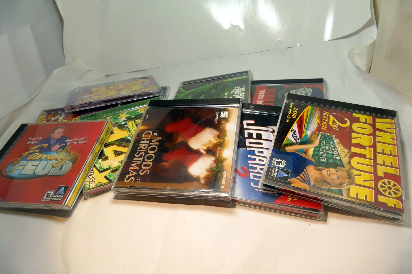 Empty cd case lot 12 replacement hasbro black eyed peas 2000 watts jeopardy