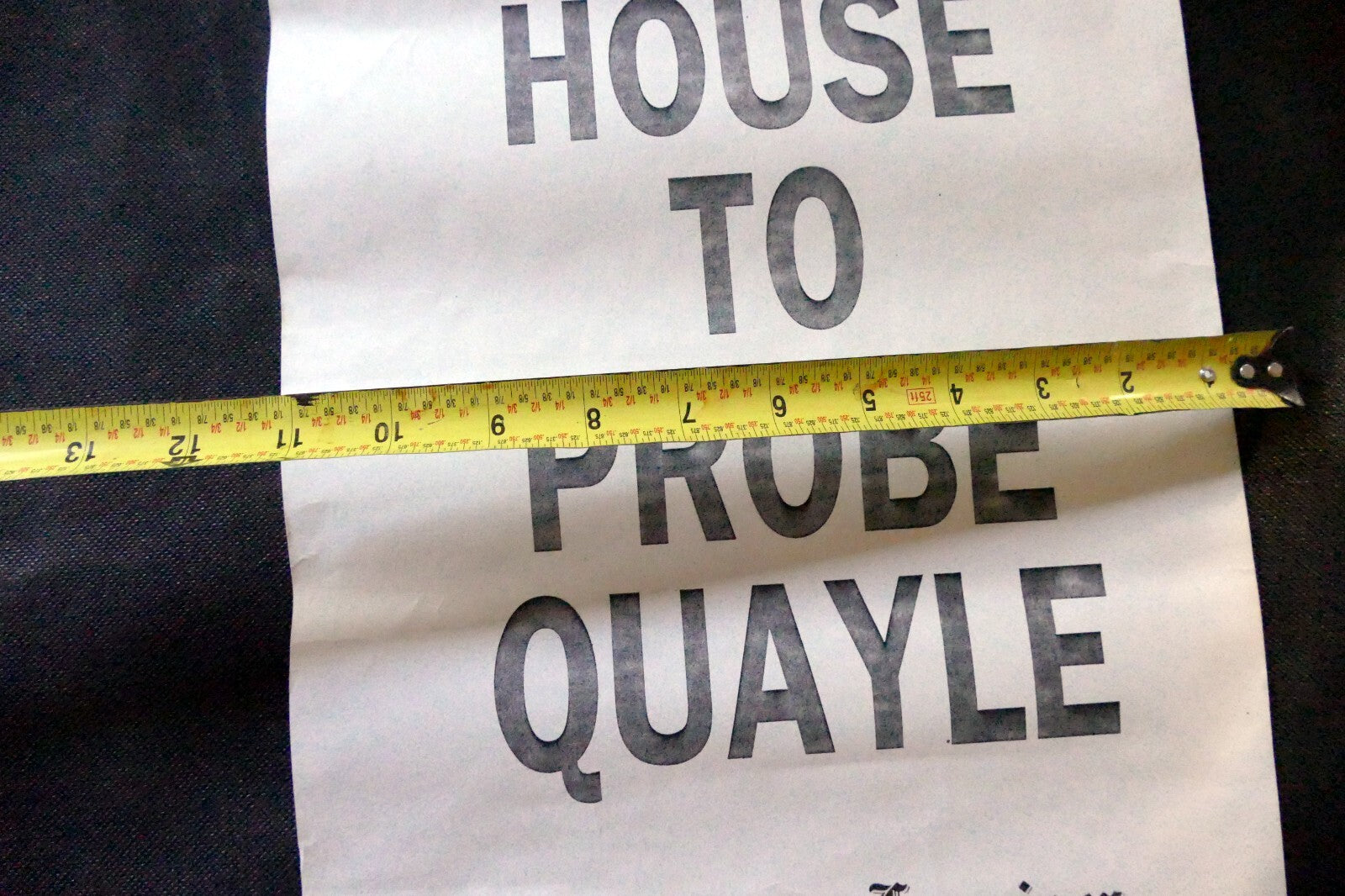 San Francisco Examiner Newspaper " House to Probe Quayle "