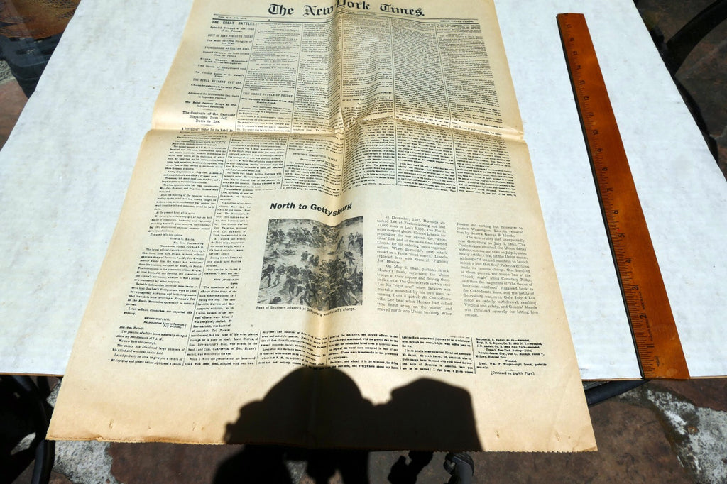 New York Times July 4 Reprint Civil War in Richmond 1862, Decree of Emancipation
