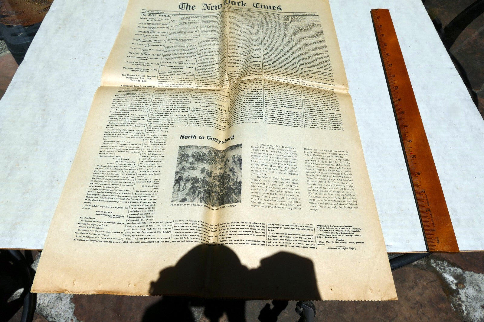 New York Times July 4 Reprint Civil War in Richmond 1862, Decree of Emancipation