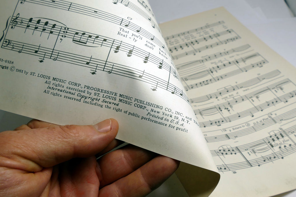 Room Full Of Tears  Doc Pomus Mort Shuman  1961  Sheet Music The Drifters