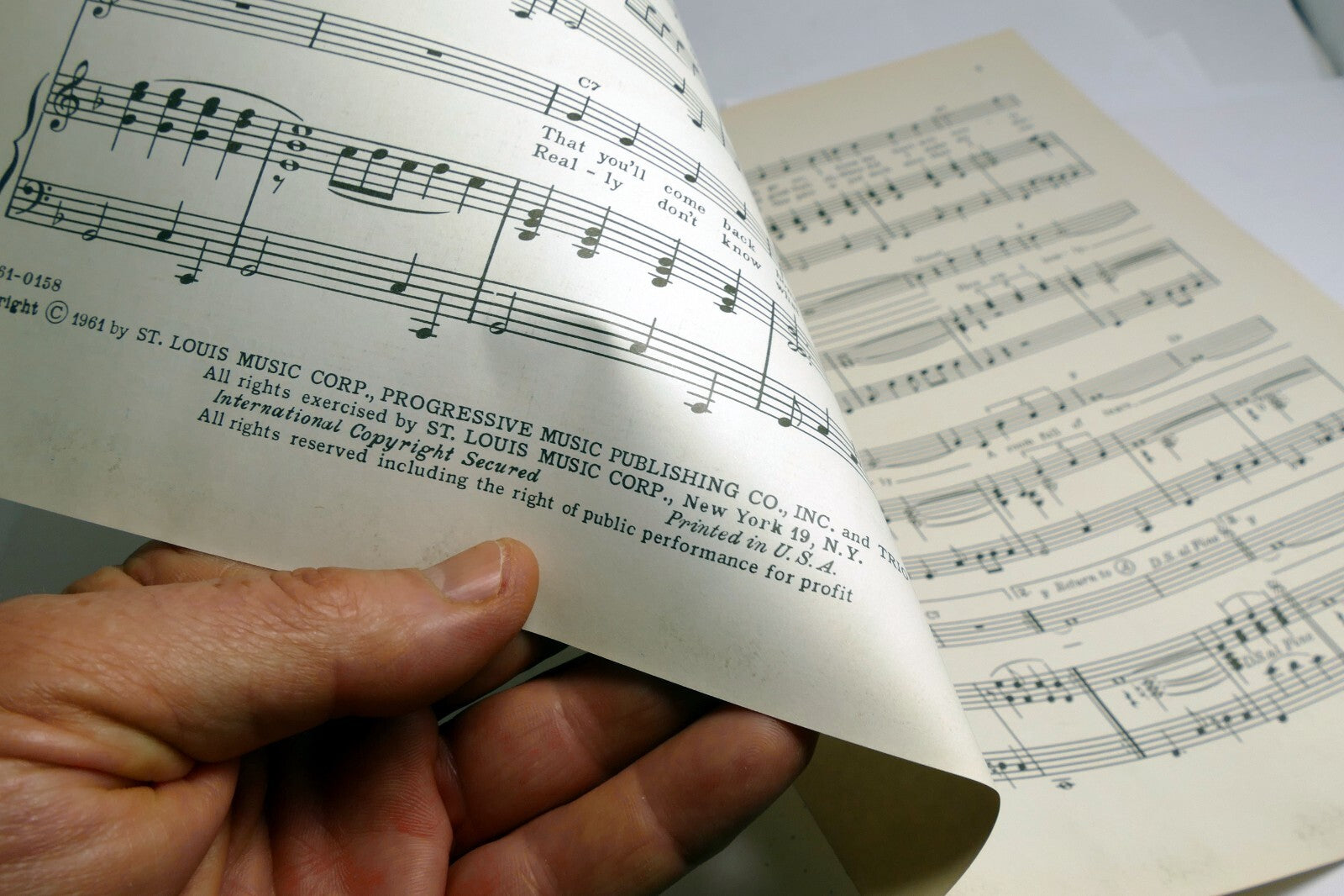 Room Full Of Tears  Doc Pomus Mort Shuman  1961  Sheet Music The Drifters