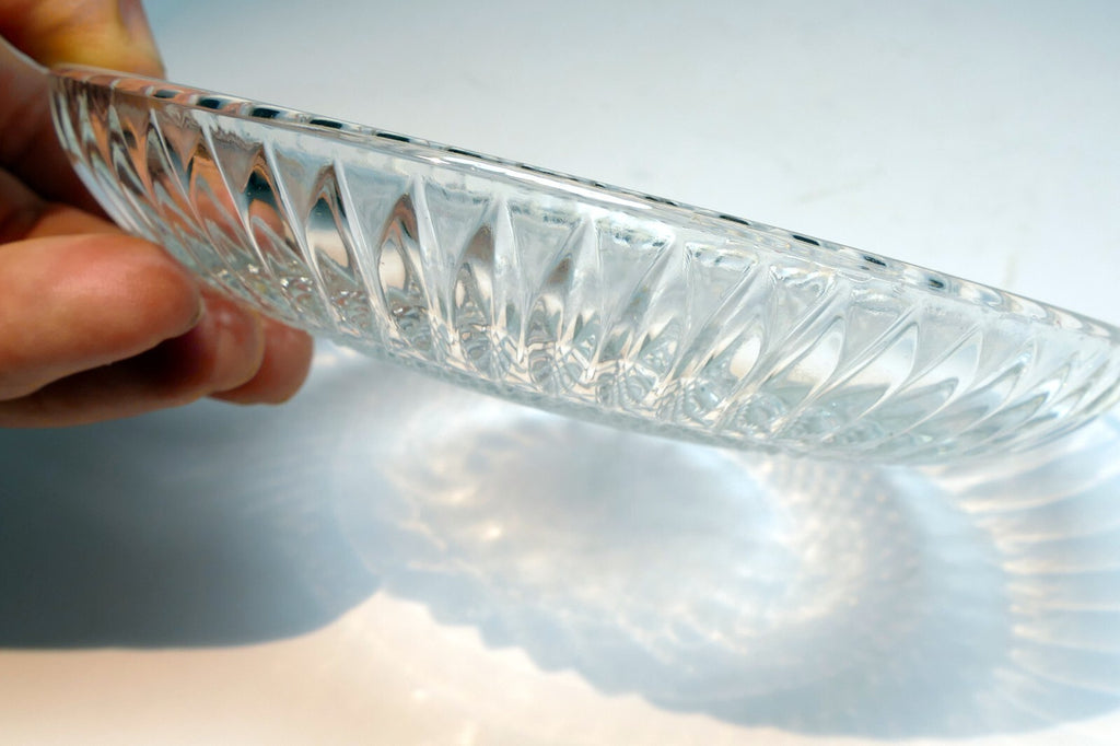 Crystal GRAFTON Desert Cookie Plate (Platter) 6" small