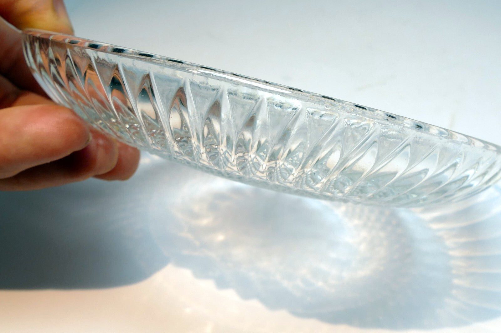 Crystal GRAFTON Desert Cookie Plate (Platter) 6" small
