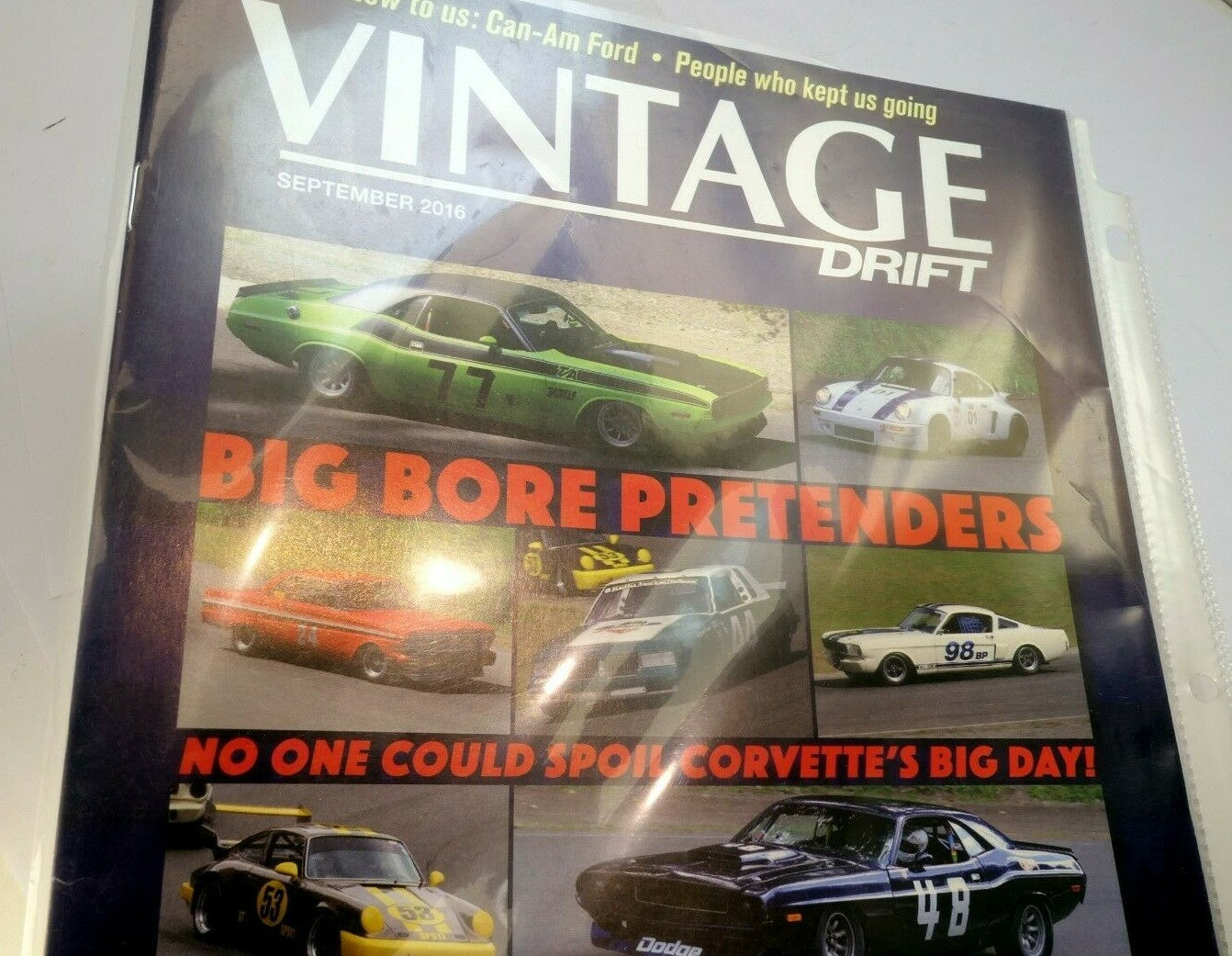 Vintage drift magazine september 2016 racing car rsp