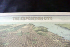 The Exposition City San Francisco 1912 Map Art Print Press Reprint 1970 16X23"